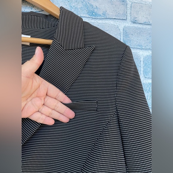 Argent 2-Button Peak Lapel dot matrix blazer size 14 - Picture 6 of 13